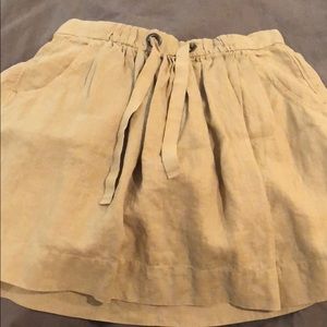 J crew linen skirt